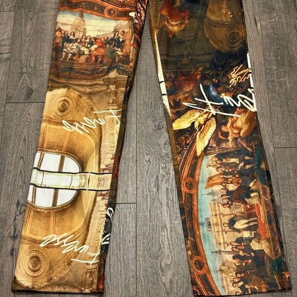 Artistic Print Women's Pants - Picture 8 of 13